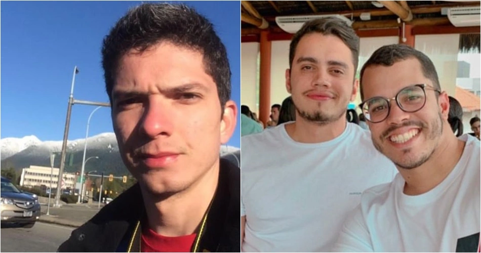 Moisés Martins Costa e o casal Victor Chaves e Arthur Carvalho