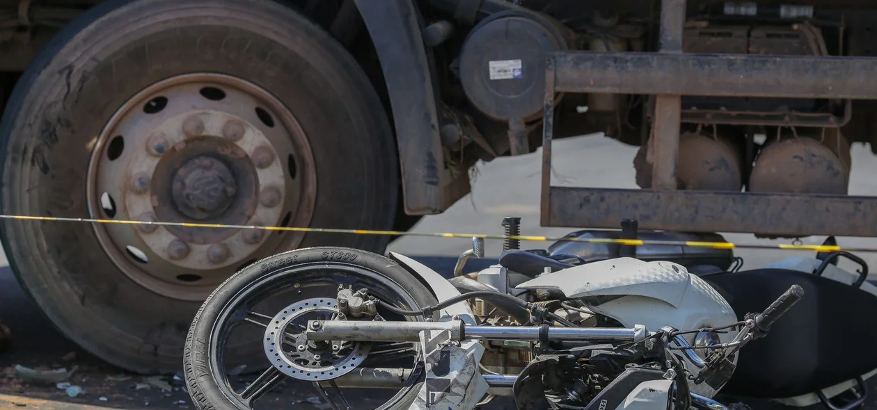 Motocicleta da vítima