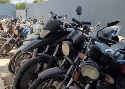 Motocicletas apreendidas pela Polícia Civil do Piauí