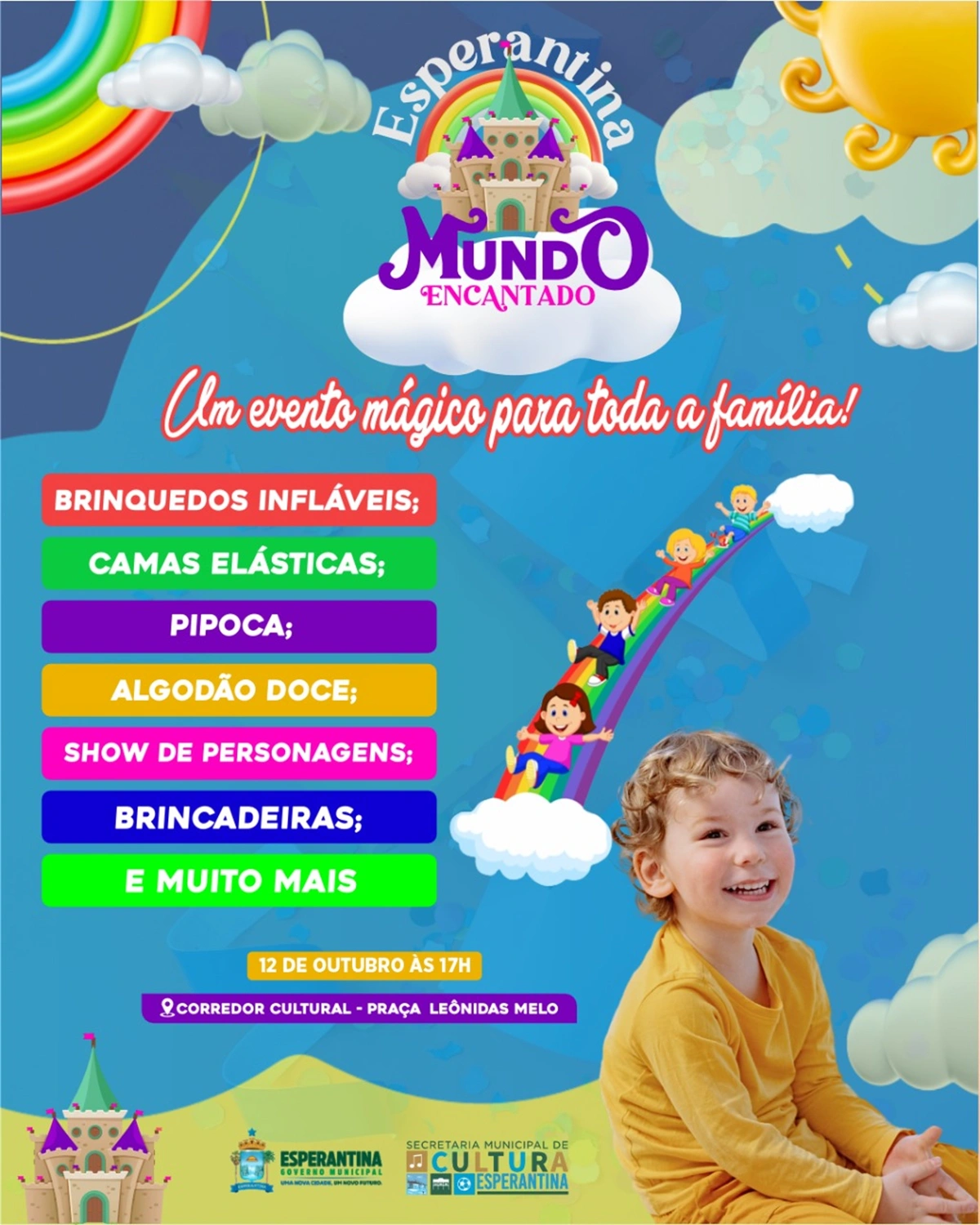 Mundo Encantado está de volta Celebração do dia das crianças em Esperantina