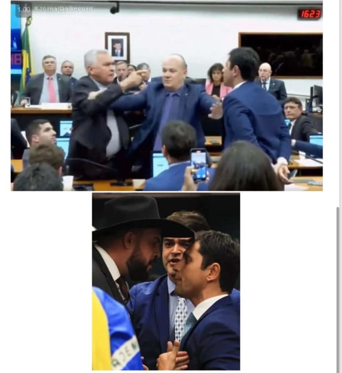 No Ofício, Dino anexou imagens dos conflitos físicos que aconteceram nas vezes em que foi à Câmara este ano