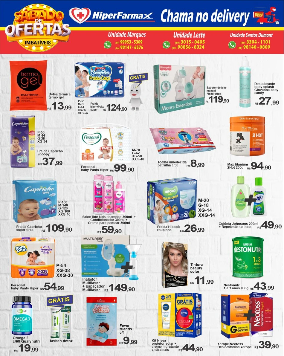 Ofertas deste sábado (07) na Hiperfarmax