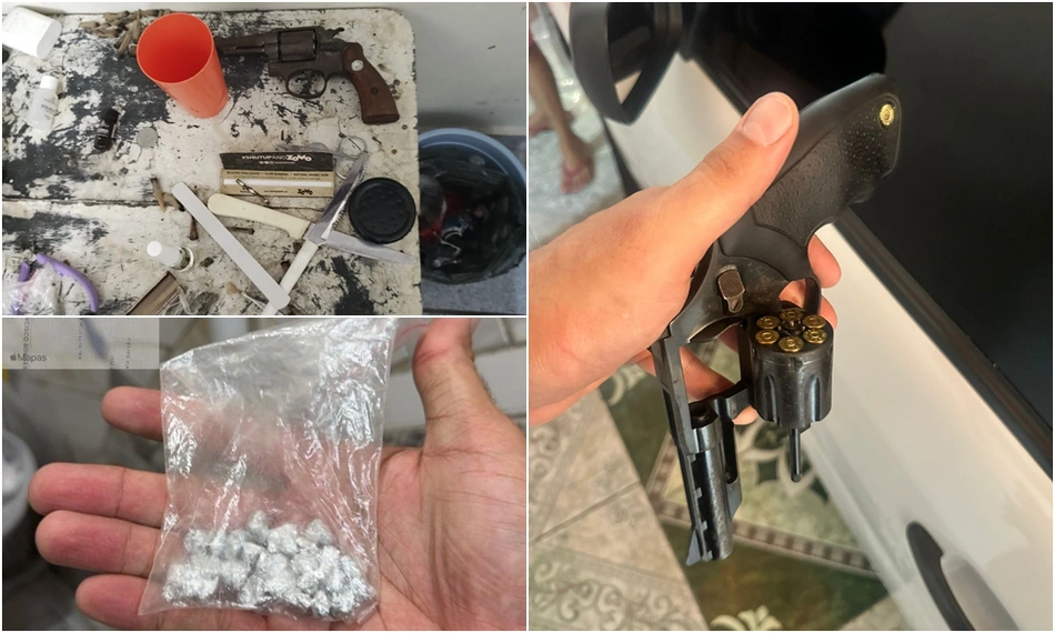 Parte do material apreendido na Operação DRACO 70