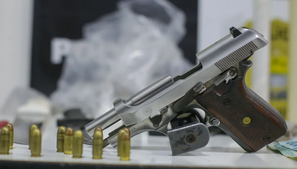Pistola apreendida