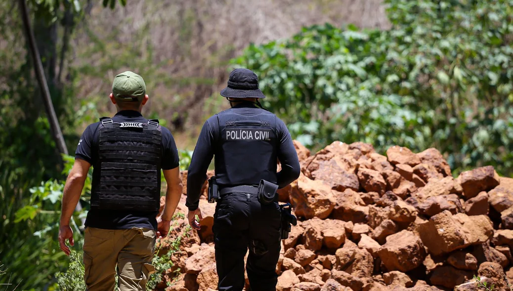Polícia no local