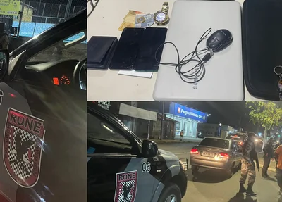 Policiais do BPRone prendem suspeitos de furtar itens de dentro de um carro