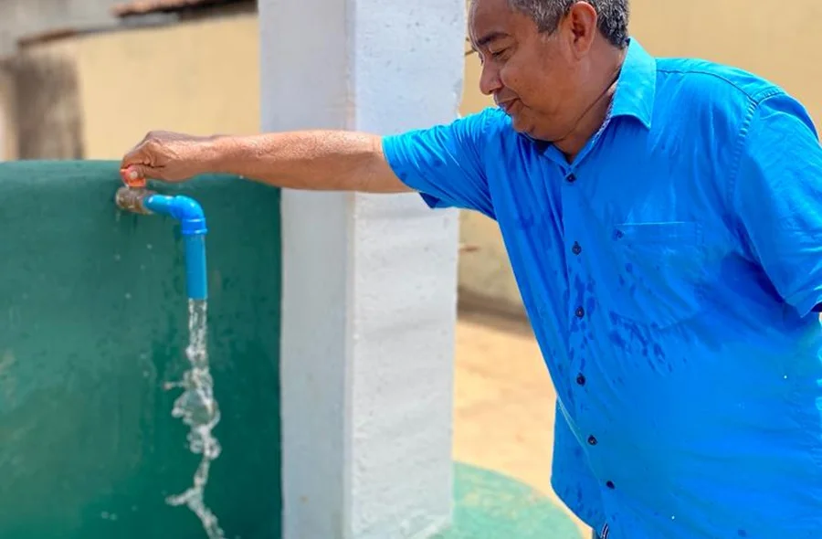 População vê a melhorias no abasteciemnto de água em suas casas