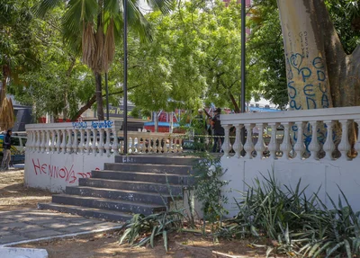 Praça onde o morador foi morto