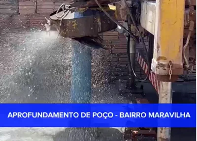 Prefeitura de Altos realiza novo aprofundamento de poço
