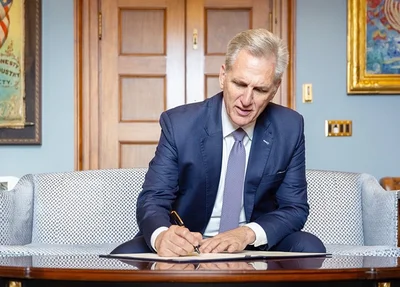 Presidente da Câmara dos Deputados dos Estados Unidos, Kevin McCarthy
