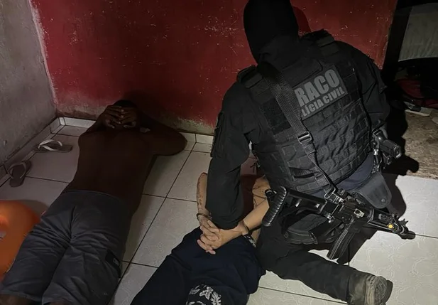 Presos na operação