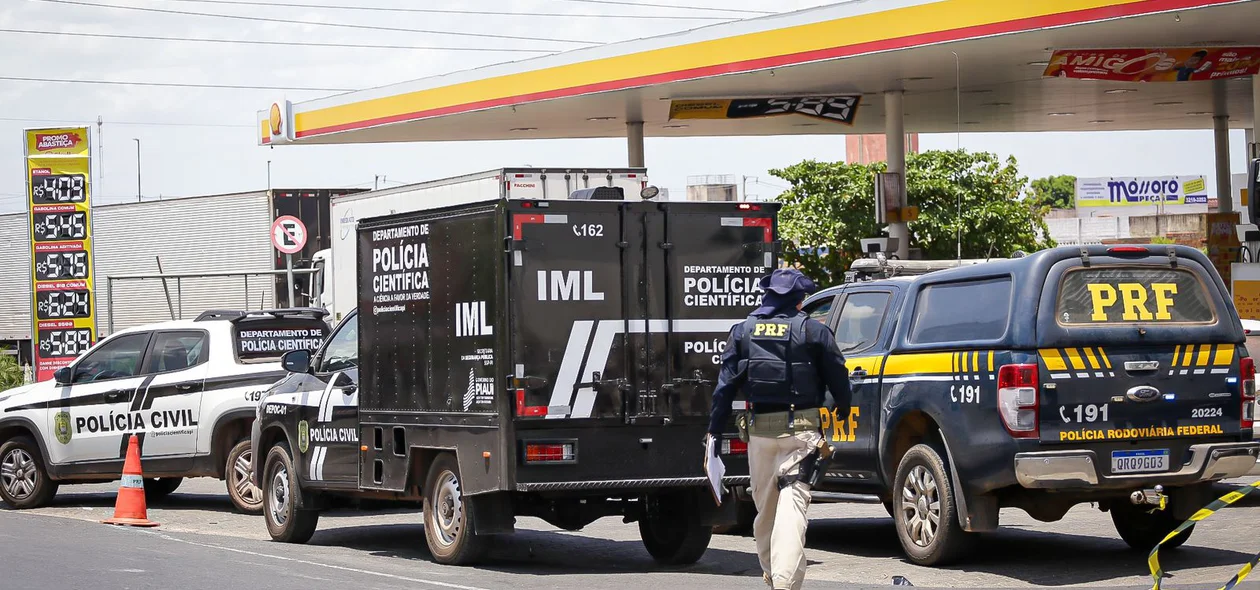 PRF, IML e Polícia Civil prestaram diligências no local