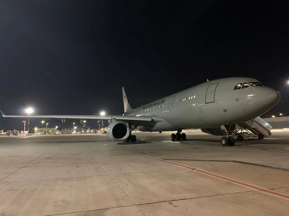Primeiro avião da FAB saiu de Israel com 211 passageiros a bordo