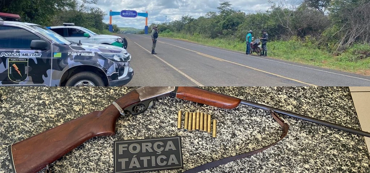 Prisão e apreensão feitas em Lagoa do Sítio