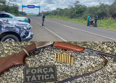 Prisão e apreensão feitas em Lagoa do Sítio