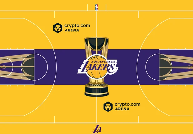 Quadra do Los Angeles Lakers para a competição