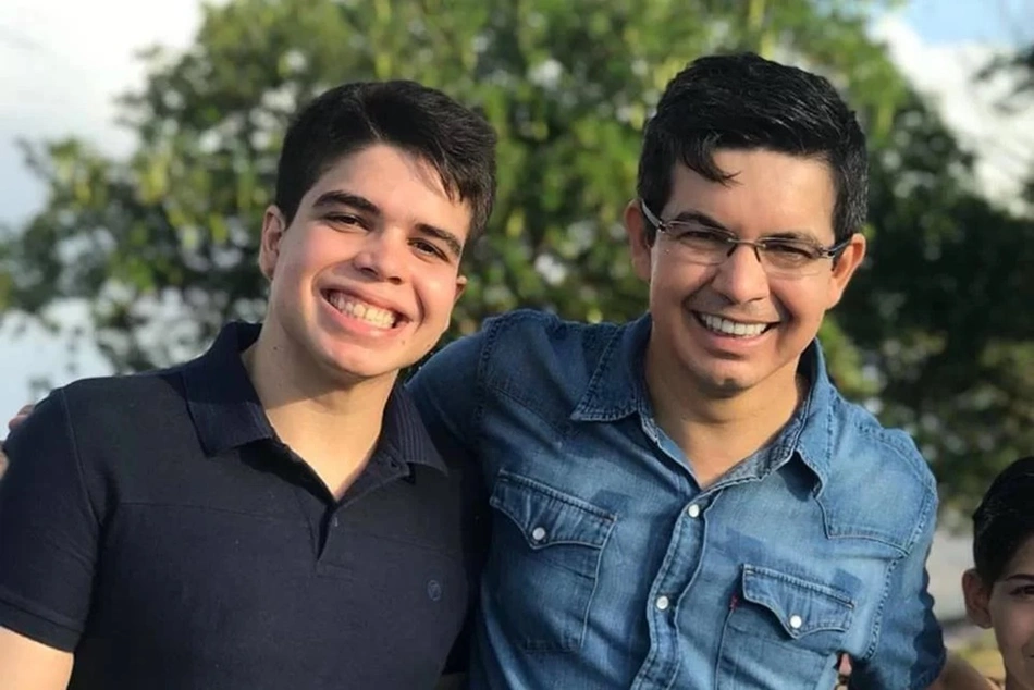 Randolfe Rodrigues e o filho, Gabriel Marti Rodriges