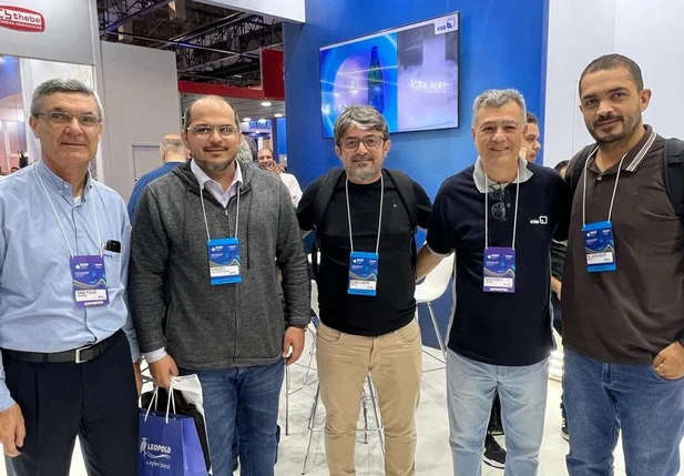 Representantes da Agespisa na feira realizada em São Paulo
