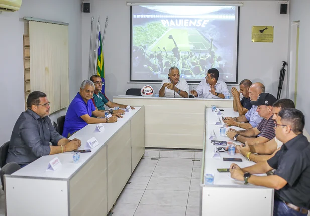 Reunião na Federação de Futebol Piauiense