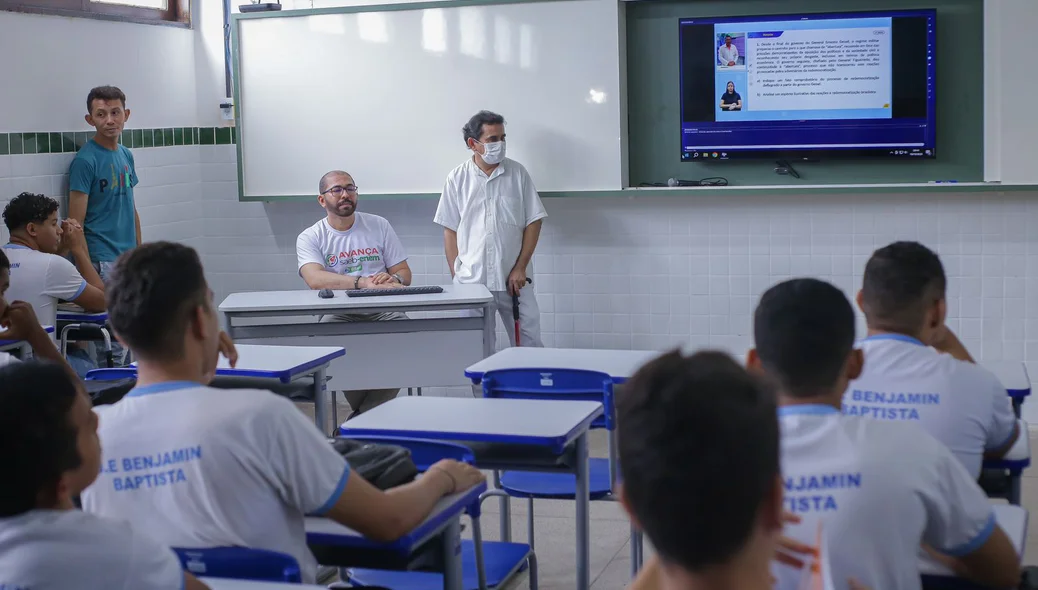 Sala de aula reformada