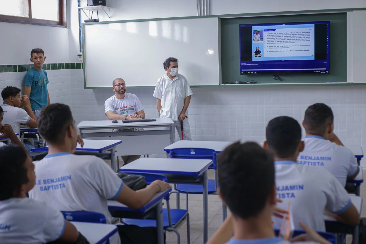 Sala de aula reformada