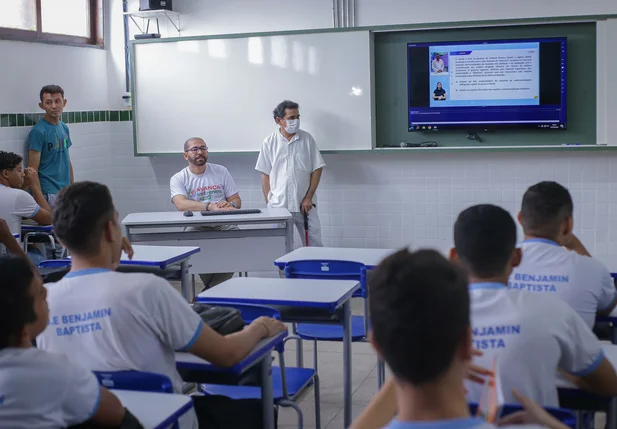 Sala de aula reformada