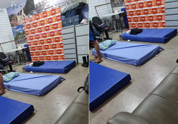 Sala de descanso masculina de socorristas do SAMU
