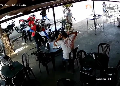 Sargento Henrique, do 5º Batalhão da Polícia Militar, foi assaltado em um restaurante