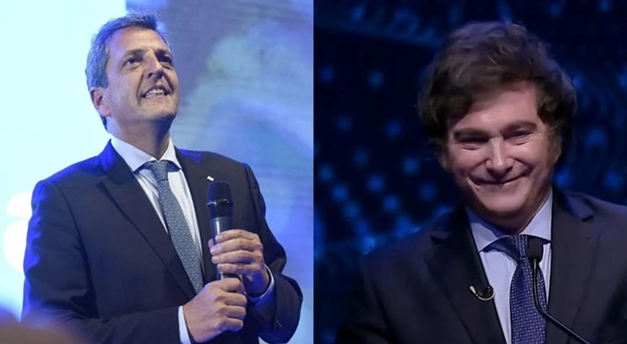 Sergio Massa e Javier Milei