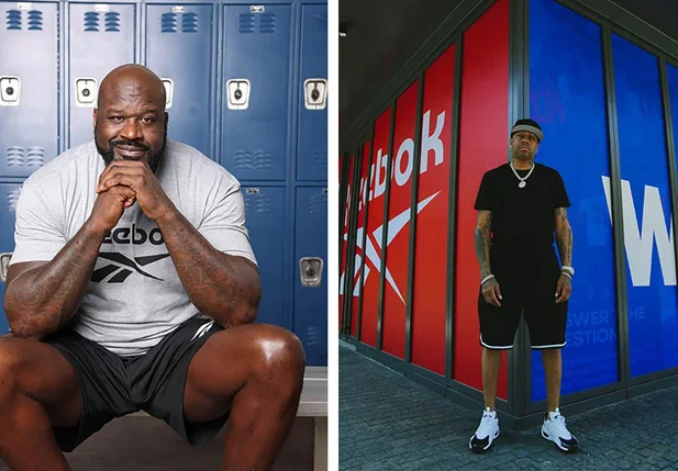 Shaquille O'Neal e Allen Iverson comandam o basquete da Reebok