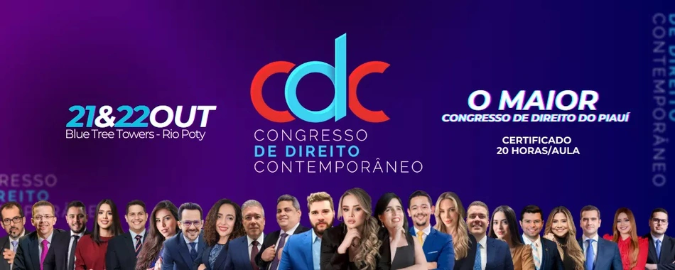 Teresina receberá congresso de Direito com mais de 20 palestrantes em outubro