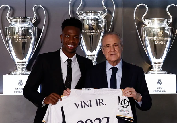 Vini jr assina renovação contratual com o Real Madrid