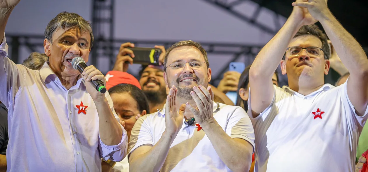 Wellington Dias, Fábio Novo e Rafael Fonteles