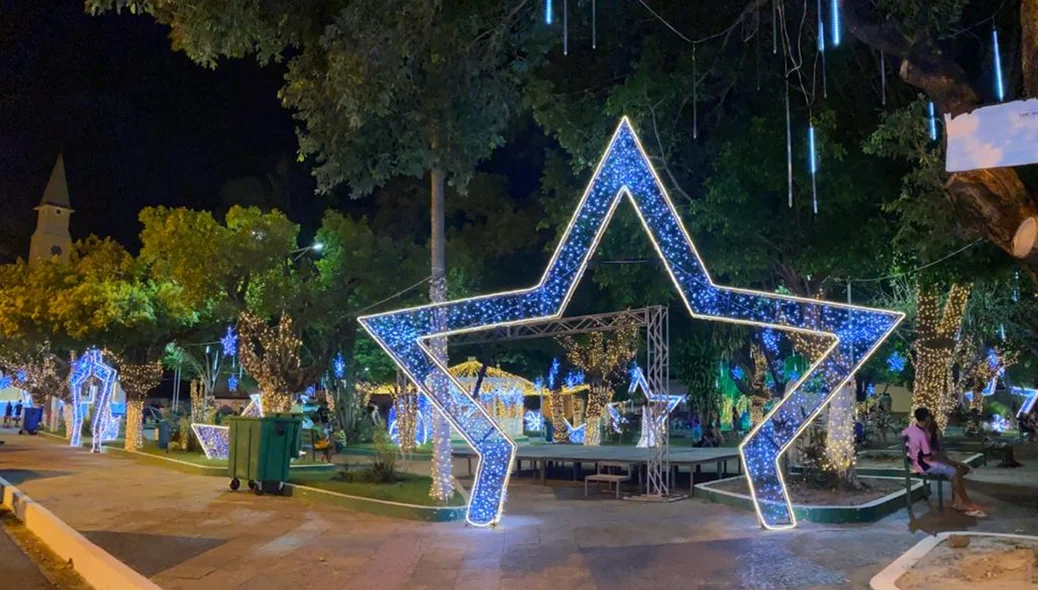 A decoração faz paarte do projeto Natal Brilho da Esperança 2023
