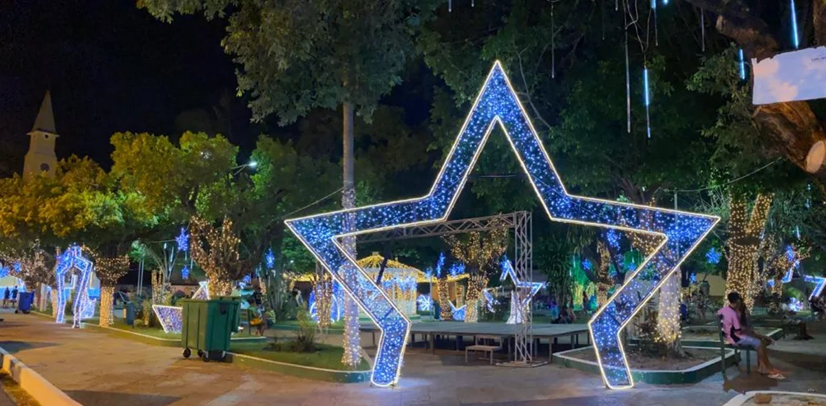 A decoração faz paarte do projeto Natal Brilho da Esperança 2023