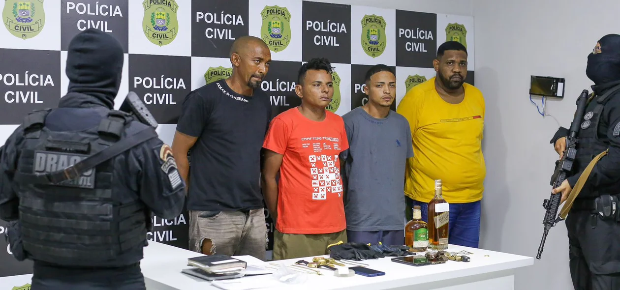 Acusados presos pelo DRACO