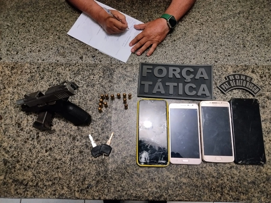 Adolescente suspeito de assalto é apreendido após perseguição policial em Parnaíba