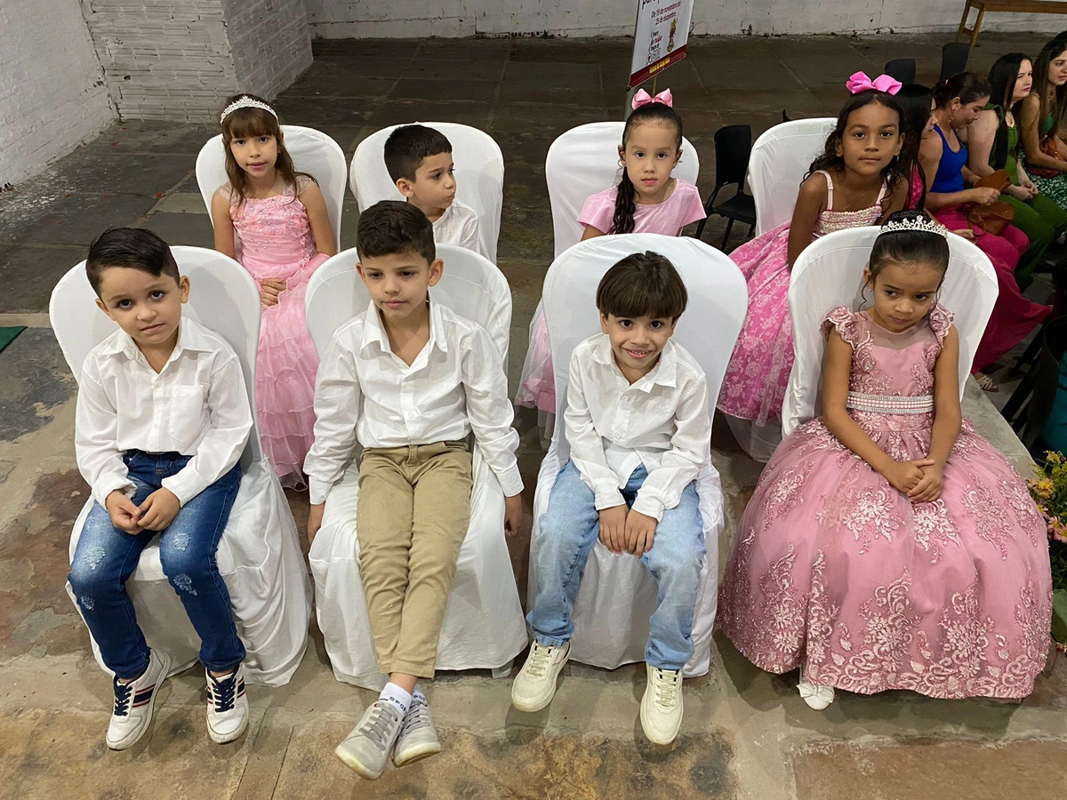 Alunos da  Creche Mamãe Lina