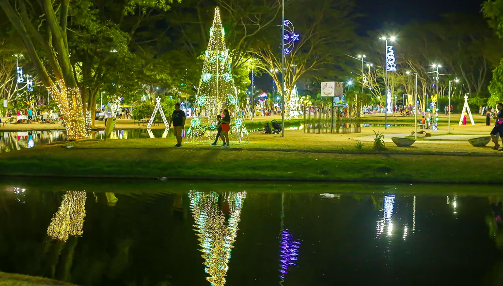 Decoração natalina em Teresina é inaugurada no Parque da Cidadania