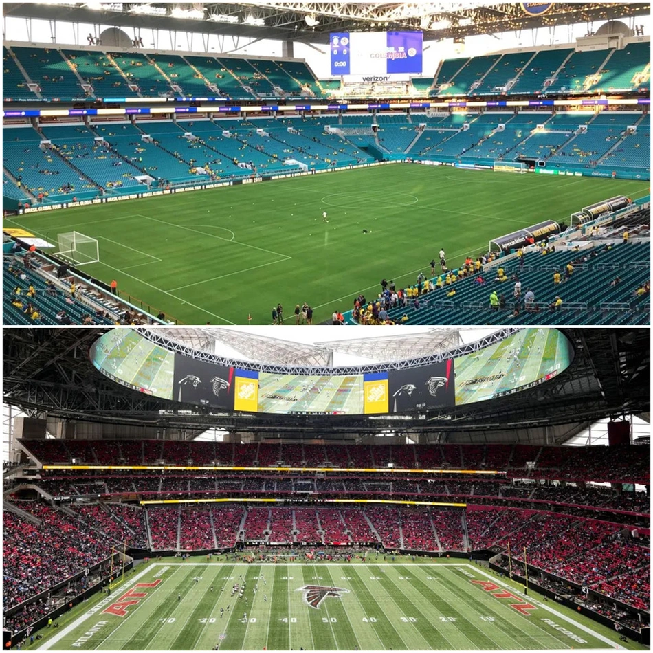 Estádios do Miami Dolphis e Atlanta Falcons serão sede da Copa América 2024