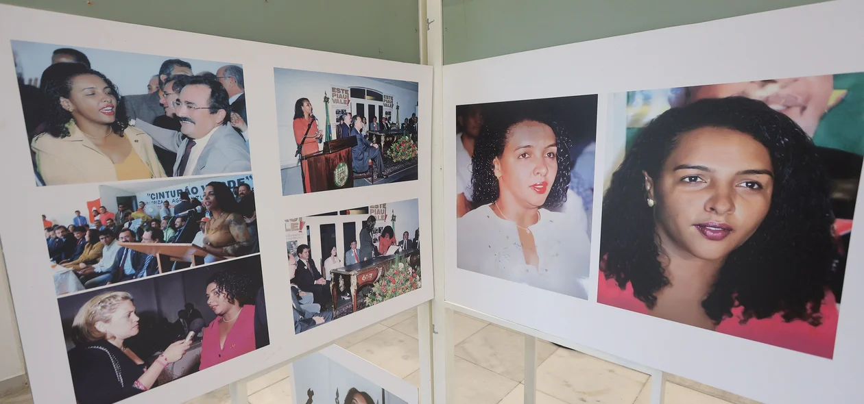 Exposição instalada no Palácio de Karnak