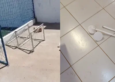 Furto em campo de futebol na cidade de Picos