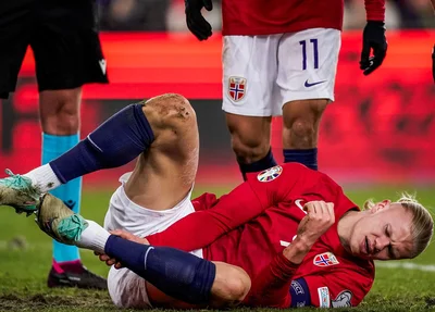 Haaland tem lesão no tornozelo e é desfalque na Noruega