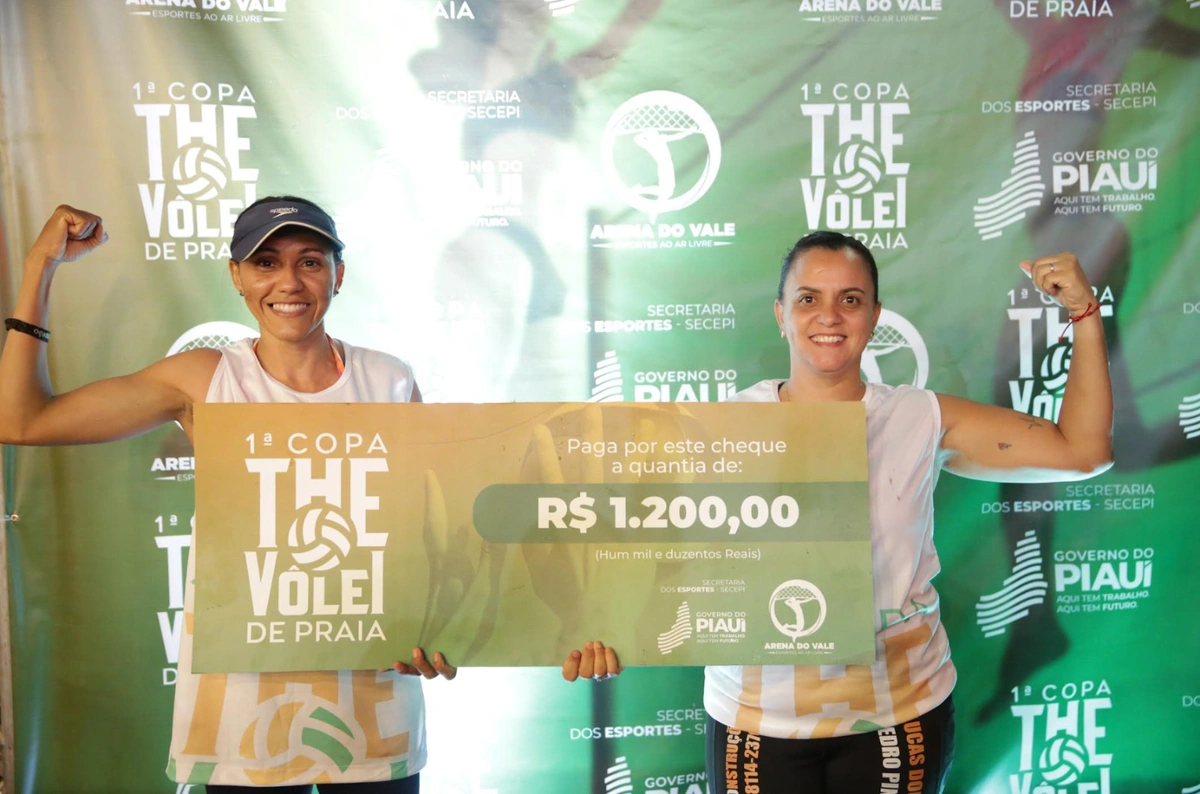 Hidaline e Maraisa foram a dupla campeã entre as mulheres