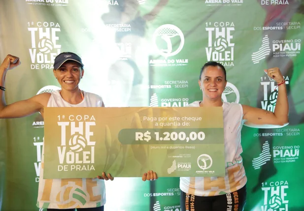 Hidaline e Maraisa foram a dupla campeã entre as mulheres