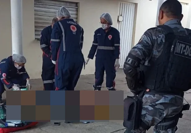 Homem foi baleado e socorrido pelo Samu ao HUT