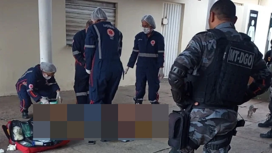 Homem foi baleado e socorrido pelo Samu ao HUT