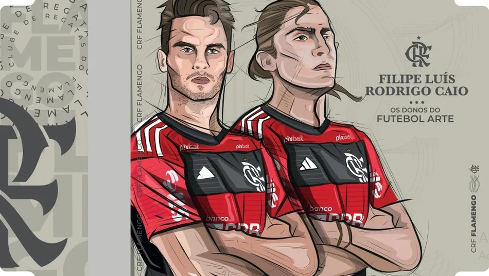 Ingressos para o confronto entre Flamengo e Cuiabá com Rodrigo Caio e Filipe Luís