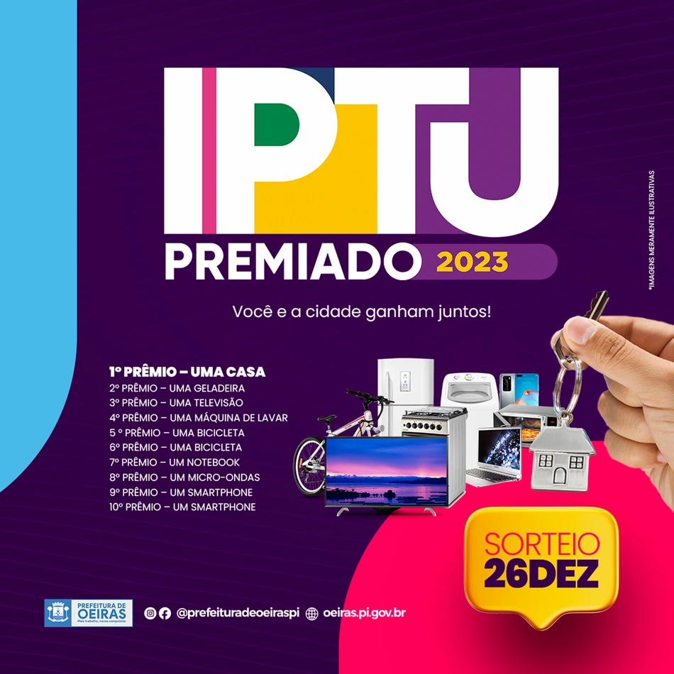 IPTU premiado
