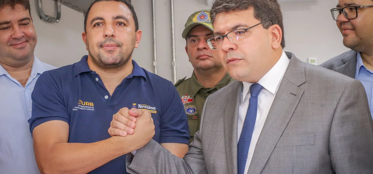 João Duarte, presidente da Eturb, e Rafael Fonteles